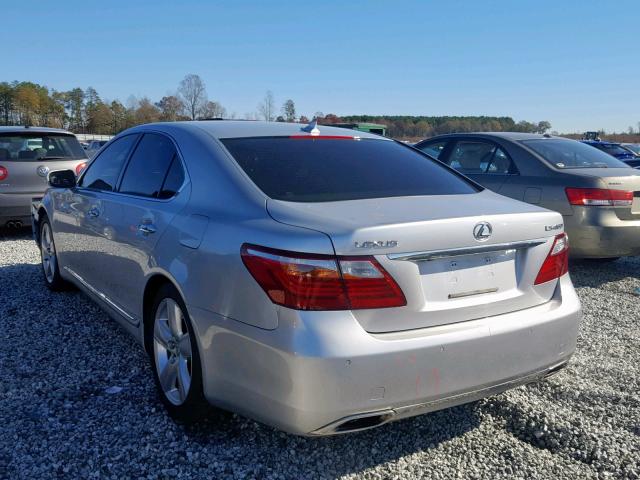 JTHBL5EF4A5096907 - 2010 LEXUS LS 460 SILVER photo 3