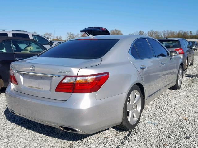 JTHBL5EF4A5096907 - 2010 LEXUS LS 460 SILVER photo 4