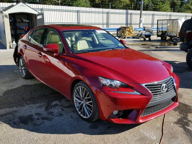 JTHBF1D26E5003681 - 2014 LEXUS IS 250 RED photo 1