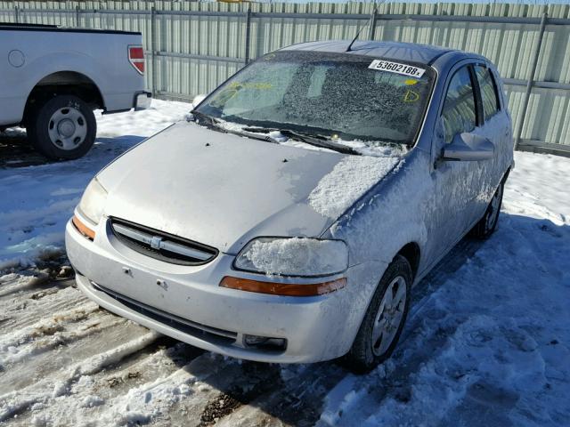 KL1TD66688B061989 - 2008 CHEVROLET AVEO BASE Gümüş foto 2