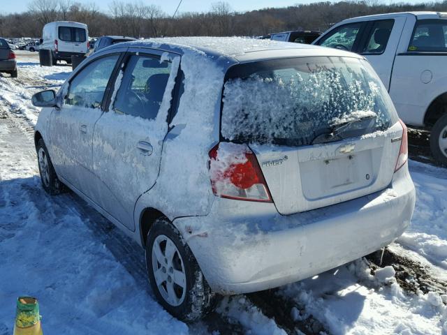 KL1TD66688B061989 - 2008 CHEVROLET AVEO BASE Gümüş foto 3