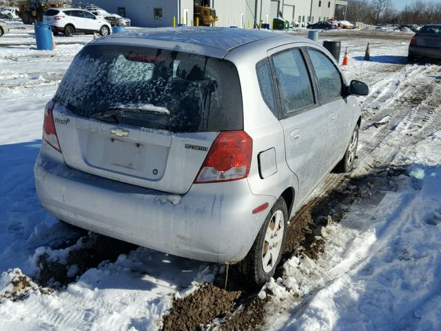 KL1TD66688B061989 - 2008 CHEVROLET AVEO BASE Gümüş foto 4
