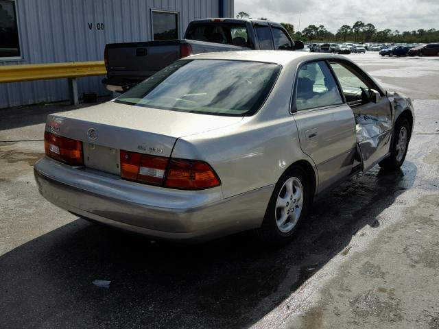 JT8BF28G5W0121568 - 1998 LEXUS ES 300 BEIGE photo 4