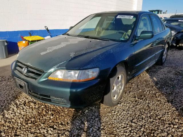 1HGCG16532A064940 - 2002 HONDA ACCORD EX GREEN photo 2