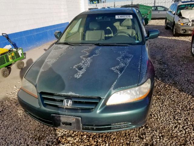 1HGCG16532A064940 - 2002 HONDA ACCORD EX GREEN photo 9