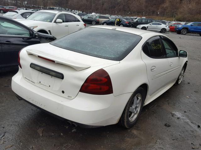2G2WP522741245345 - 2004 PONTIAC GRAND PRIX WHITE photo 4