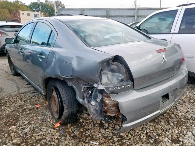 4A3AB36F37E080545 - 2007 MITSUBISHI GALANT ES GRAY photo 3