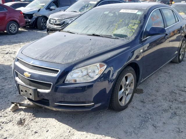 1G1ZH57B98F161145 - 2008 CHEVROLET MALIBU 1LT BLUE photo 2