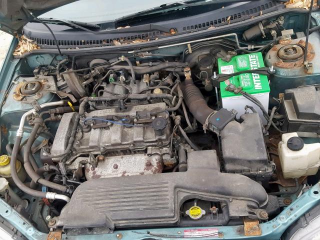 JM1BJ226720518225 - 2002 MAZDA PROTEGE DX GREEN photo 7