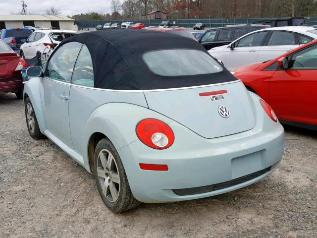 3VWRF31Y26M308902 - 2006 VOLKSWAGEN NEW BEETLE 蓝色 照片 3