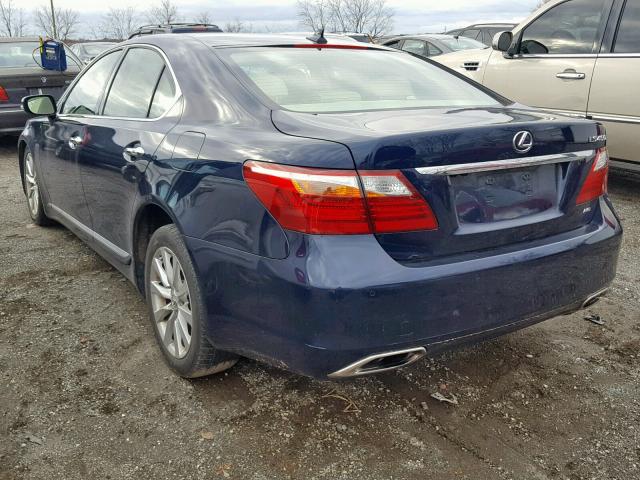 JTHCL5EF3C5012602 - 2012 LEXUS LS 460 BLUE photo 3