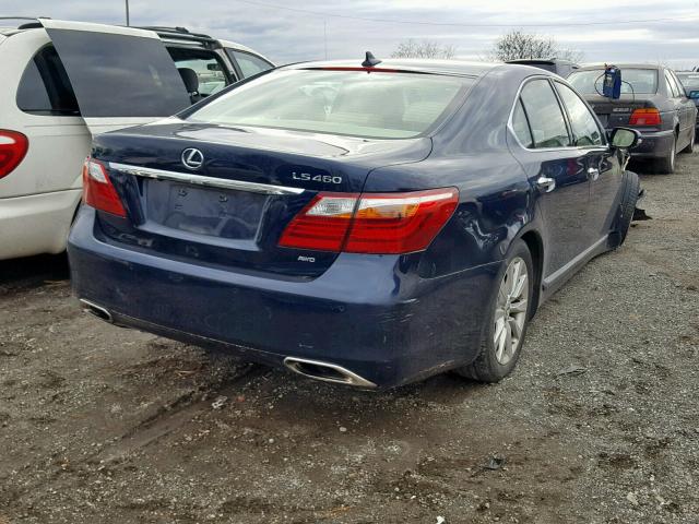 JTHCL5EF3C5012602 - 2012 LEXUS LS 460 BLUE photo 4