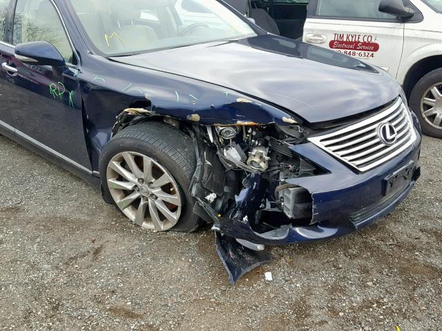 JTHCL5EF3C5012602 - 2012 LEXUS LS 460 BLUE photo 9