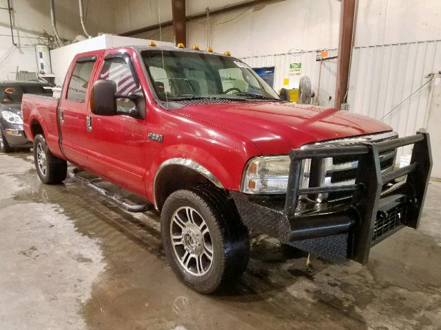 1FTSW21PX5EC12834 - 2005 FORD F250 SUPER RED photo 1