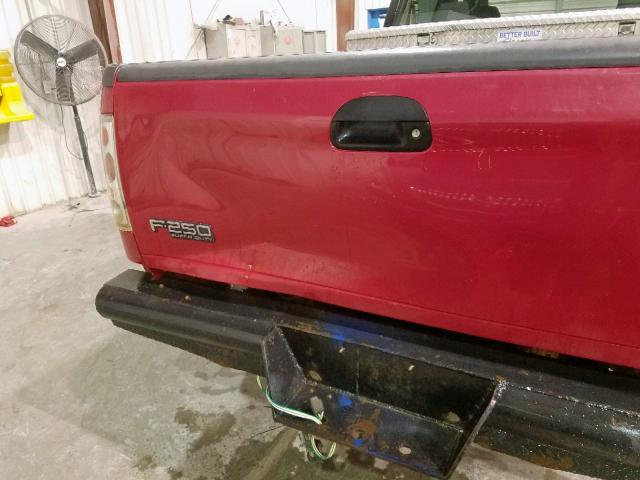 1FTSW21PX5EC12834 - 2005 FORD F250 SUPER RED photo 10