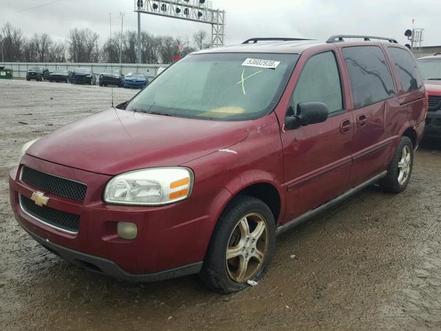 1GNDV23L05D210299 - 2005 CHEVROLET UPLANDER L MAROON photo 2