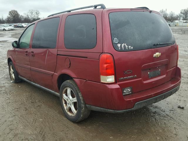 1GNDV23L05D210299 - 2005 CHEVROLET UPLANDER L MAROON photo 3