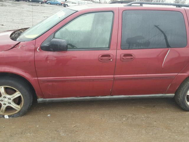 1GNDV23L05D210299 - 2005 CHEVROLET UPLANDER L MAROON photo 9