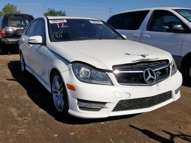 WDDGF4HB8EA962970 - 2014 MERCEDES-BENZ C 250 WHITE photo 1