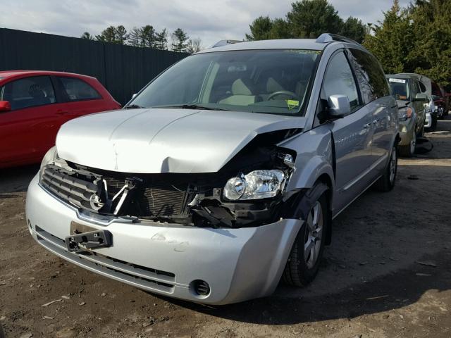 5N1BV28U29N101243 - 2009 NISSAN QUEST S SILVER photo 2