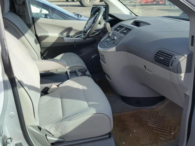 5N1BV28U29N101243 - 2009 NISSAN QUEST S SILVER photo 5