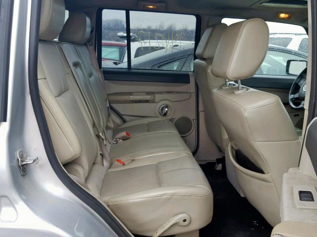 1J8HG58P07C702348 - 2007 JEEP COMMANDER Gümüş foto 6