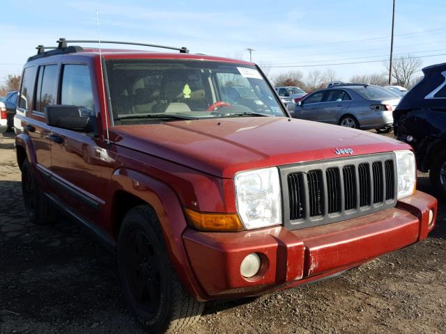 1J8HG48N26C145207 - 2006 JEEP COMMANDER RED photo 1