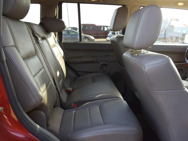 1J8HG48N26C145207 - 2006 JEEP COMMANDER RED photo 6