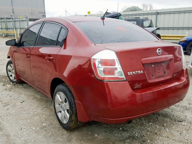 3N1AB61E68L731948 - 2008 NISSAN SENTRA 2.0 MAROON photo 3