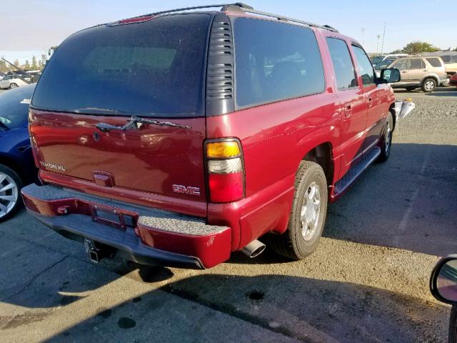 1GKFK66UX4J190167 - 2004 GMC YUKON XL D RED photo 4