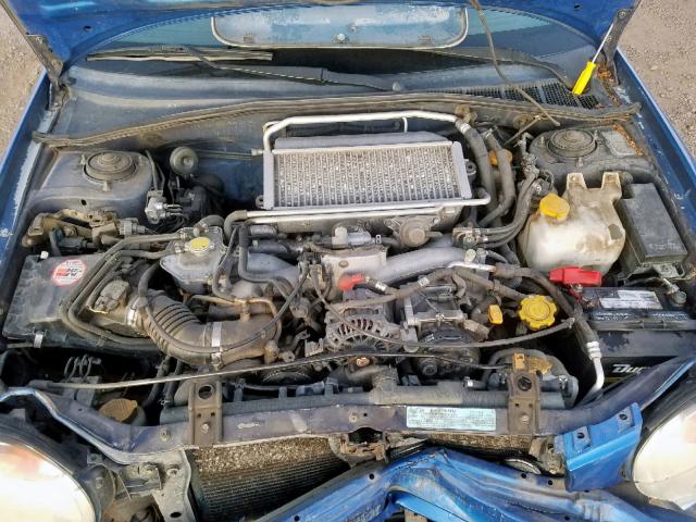 JF1GG29682H802450 - 2002 SUBARU IMPREZA WR BLUE photo 7