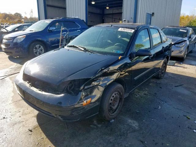 1FAFP34N57W127255 - 2007 FORD FOCUS ZX4 BLACK photo 2