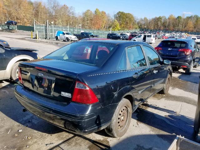 1FAFP34N57W127255 - 2007 FORD FOCUS ZX4 BLACK photo 4