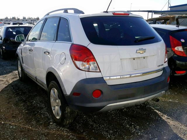 3GNAL2EK3CS522644 - 2012 CHEVROLET CAPTIVA SP WHITE photo 3