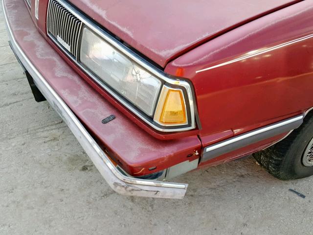 1G3HY54C6KW317858 - 1989 OLDSMOBILE DELTA 88 R RED photo 10