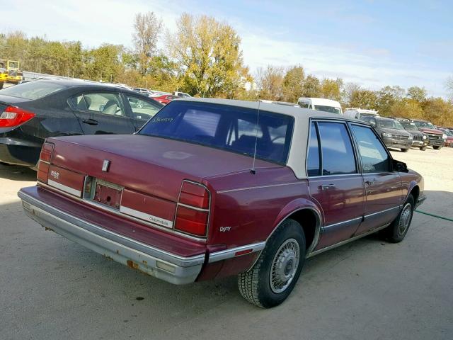 1G3HY54C6KW317858 - 1989 OLDSMOBILE DELTA 88 R RED photo 4