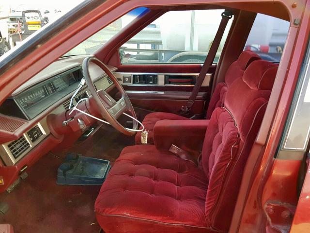 1G3HY54C6KW317858 - 1989 OLDSMOBILE DELTA 88 R RED photo 5