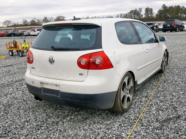 WVWEV71K86W081349 - 2006 VOLKSWAGEN NEW GTI WHITE photo 4