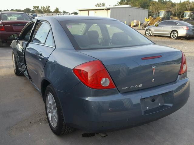 1G2ZF55B964259301 - 2006 PONTIAC G6 SE BLUE photo 3