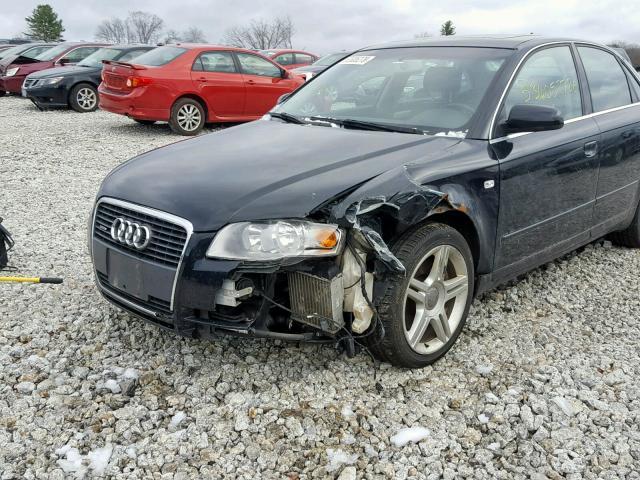 WAUDF78EX7A153219 - 2007 AUDI A4 2.0T QU BLACK photo 9