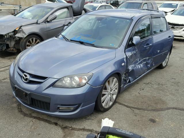 JM1BK34M581804379 - 2008 MAZDA SPEED 3 BLUE photo 2