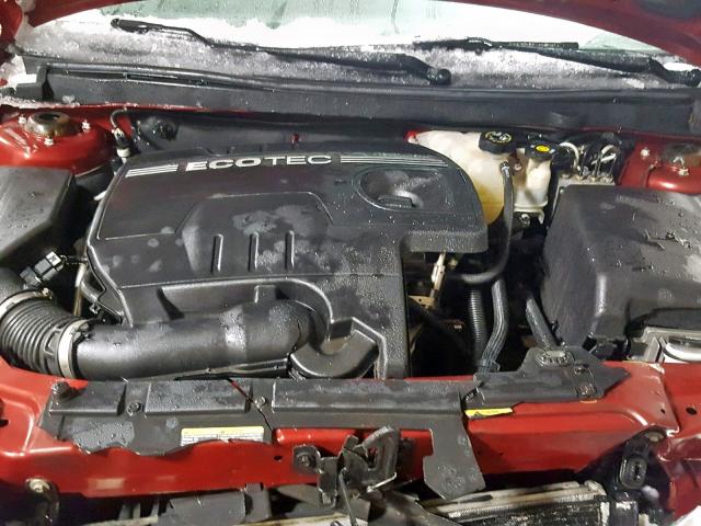 1G2ZF57B184257249 - 2008 PONTIAC G6 VALUE L RED photo 7