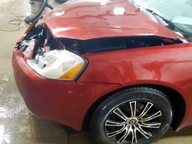 1G2ZF57B184257249 - 2008 PONTIAC G6 VALUE L RED photo 9