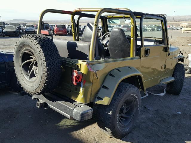 1J4FA49S71P303024 - 2001 JEEP WRANGLER / GREEN photo 4