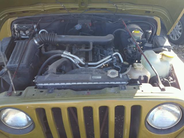 1J4FA49S71P303024 - 2001 JEEP WRANGLER / GREEN photo 7