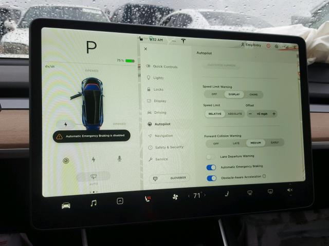 5YJ3E1EA2JF009873 - 2018 TESLA MODEL 3 BLUE photo 8