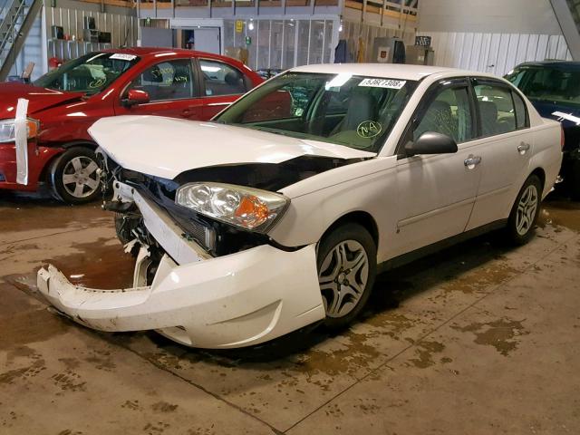 1G1ZS58N78F106610 - 2008 CHEVROLET MALIBU LS WHITE photo 2