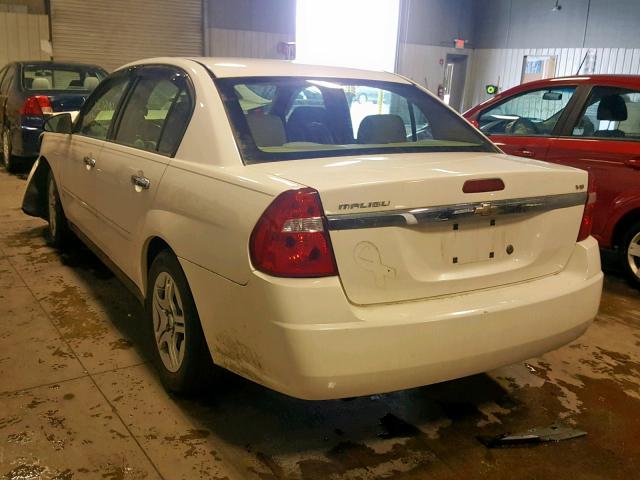 1G1ZS58N78F106610 - 2008 CHEVROLET MALIBU LS WHITE photo 3