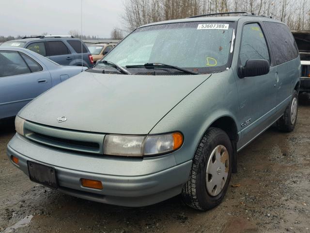 4N2DN11W9SD855462 - 1995 NISSAN QUEST XE TURQUOISE photo 2