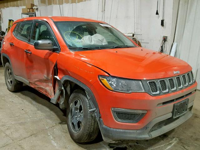 3C4NJDAB5JT117779 - 2018 JEEP COMPASS SP ნარინჯისფერი ფოტო 1